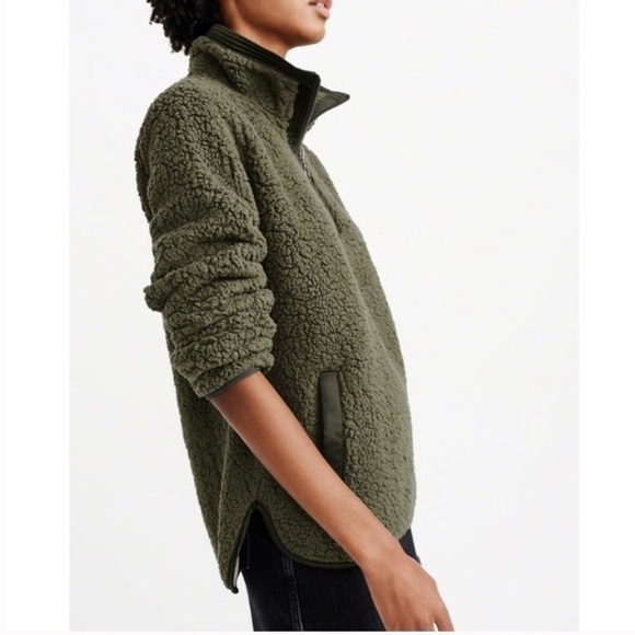 Abercrombie Sherpa 1/4 zip - new - Picture 3 of 6